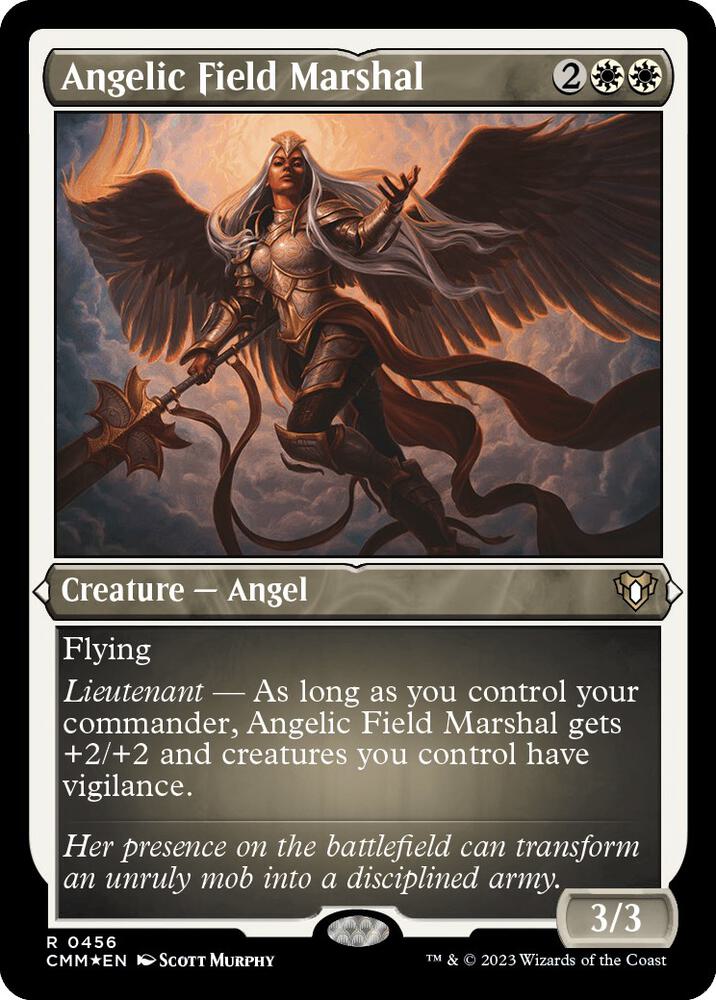 Angelic Field Marshal (Foil Etched) (456) [Commander Masters]