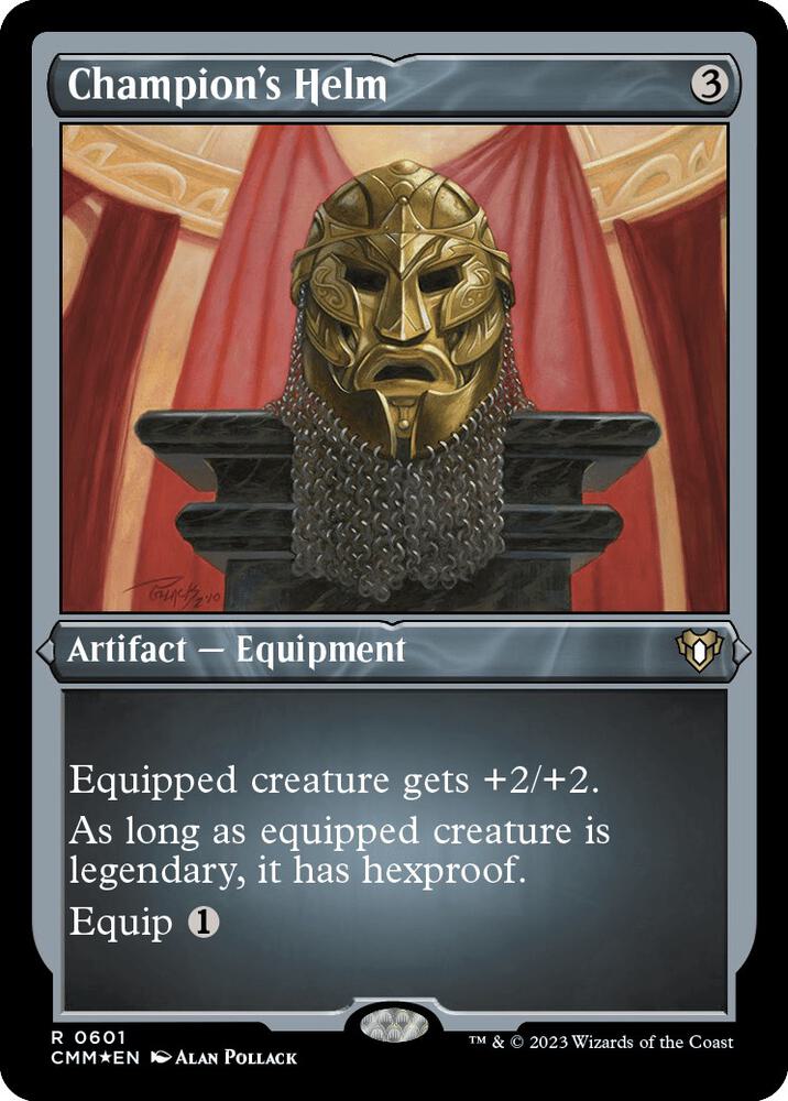 Champion's Helm (Foil Etched) (601) [Commander Masters]
