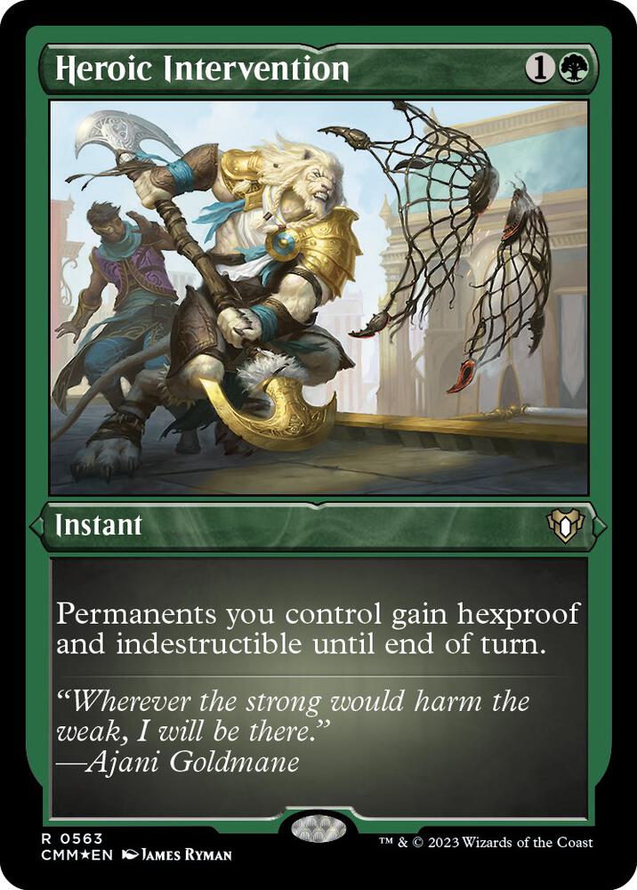 Heroic Intervention (Foil Etched) (563) [Commander Masters]