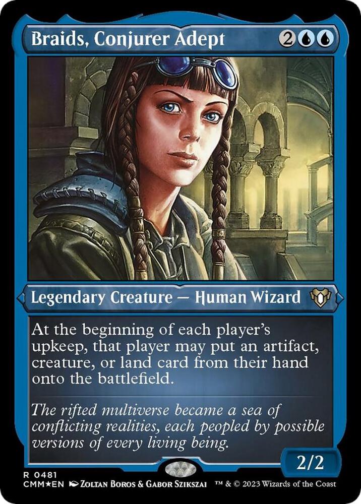 Braids, Conjurer Adept (Foil Etched) (481) [Commander Masters]