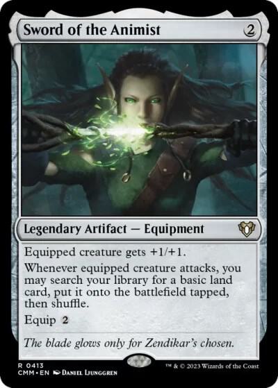 Sword of the Animist (413) [Commander Masters]