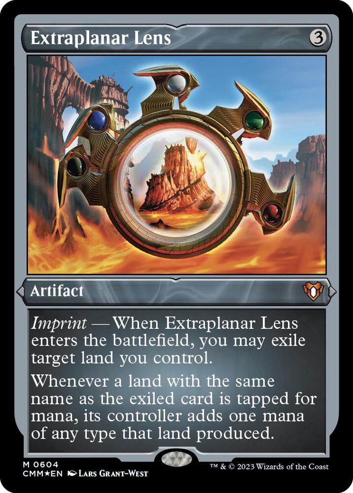 Extraplanar Lens (Foil Etched) (604) [Commander Masters]