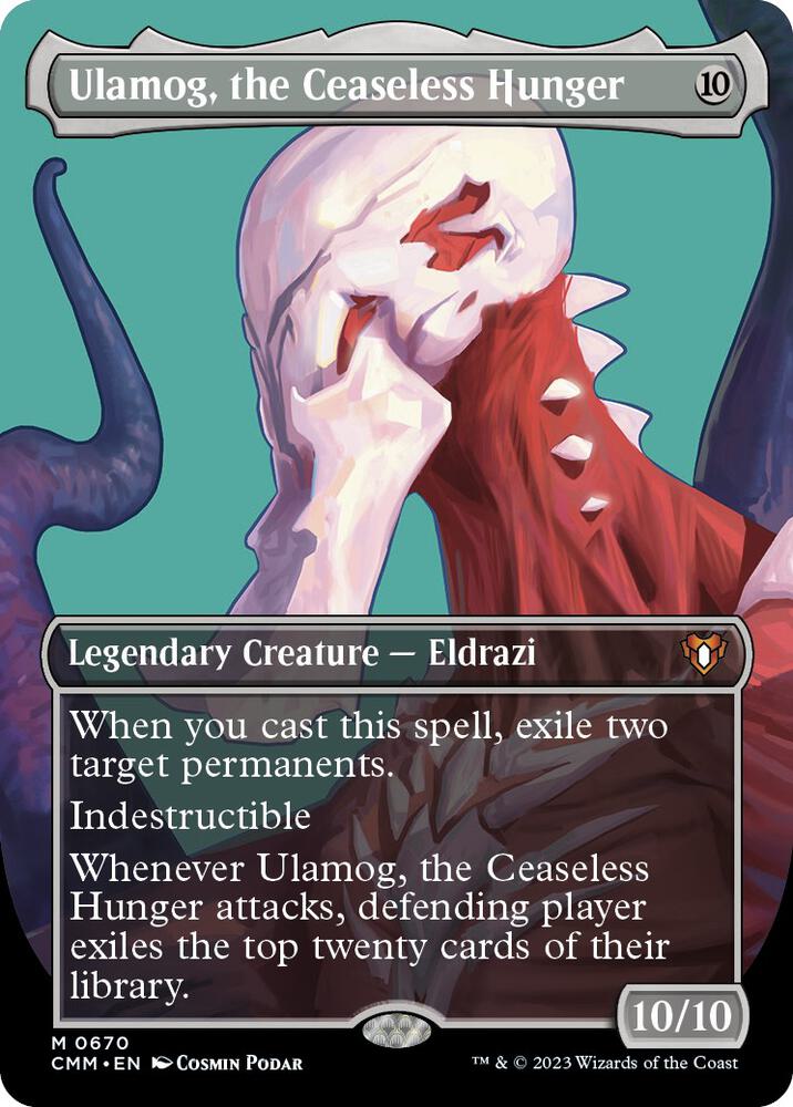 Ulamog, the Ceaseless Hunger (Borderless) (670) [Commander Masters] [Borderless]