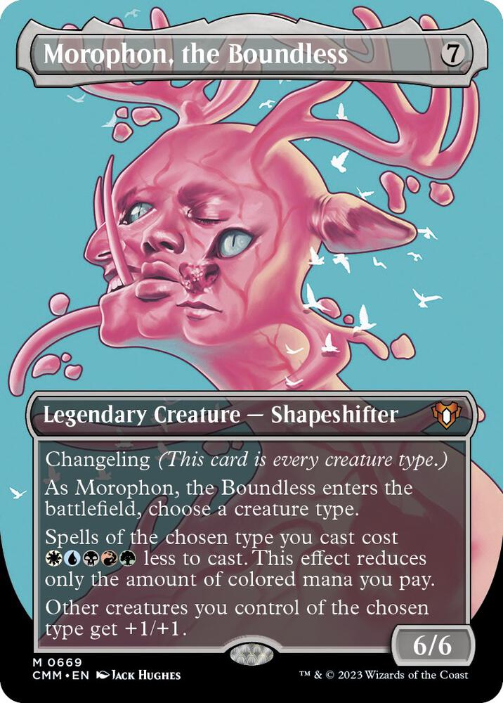 Morophon, the Boundless (Borderless) (669) [Commander Masters] [Borderless]