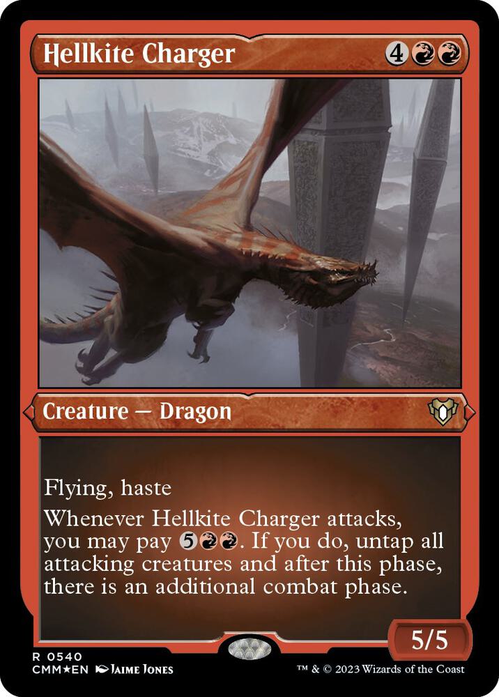 Hellkite Charger (Foil Etched) (540) [Commander Masters]