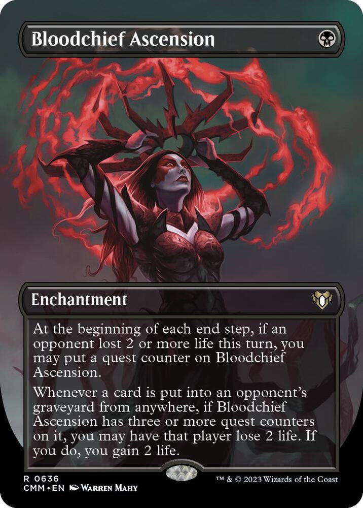 Bloodchief Ascension (Borderless) (636) [Commander Masters] [Borderless]