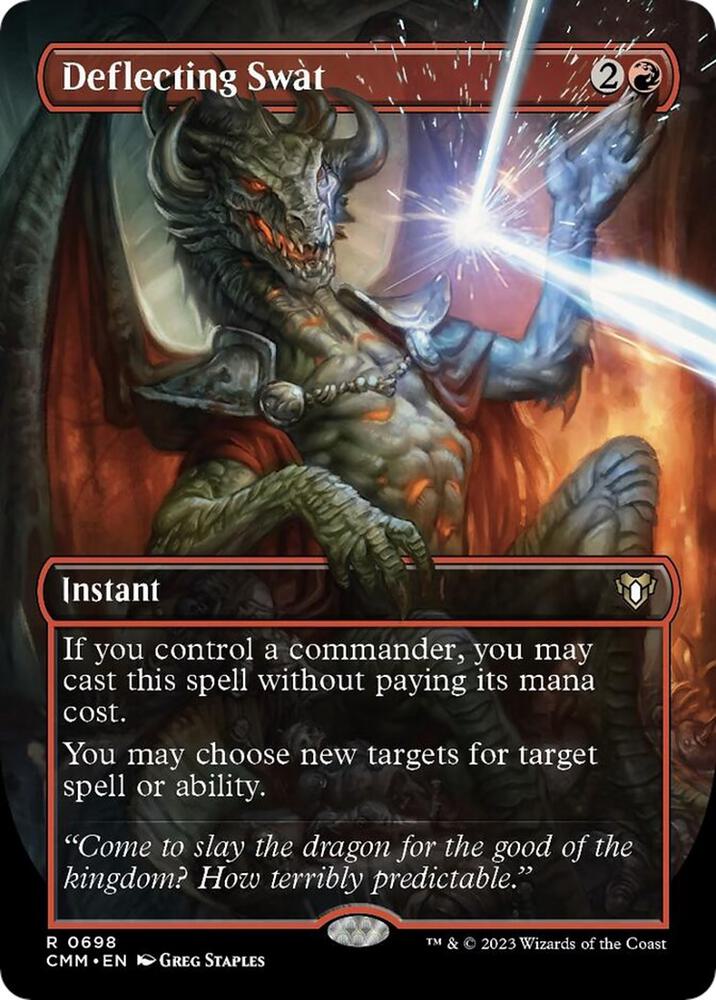Deflecting Swat (Borderless) (698) [Commander Masters] [Borderless]
