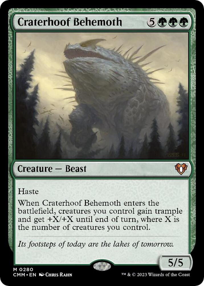 Craterhoof Behemoth (280) [Commander Masters]