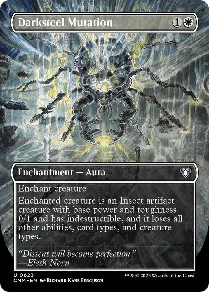 Darksteel Mutation (Borderless) (623) [Commander Masters] [Borderless]