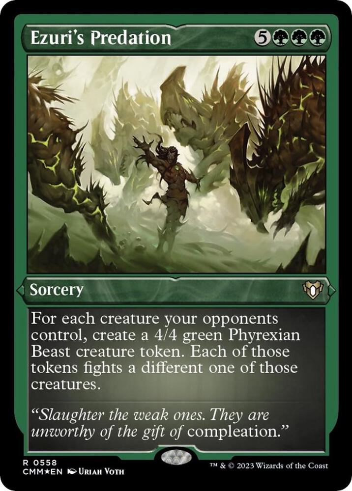 Ezuri's Predation (Foil Etched) (558) [Commander Masters]