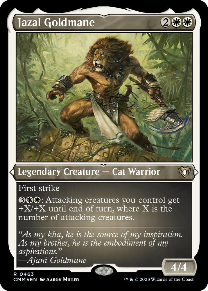 Jazal Goldmane (Foil Etched) (463) [Commander Masters]