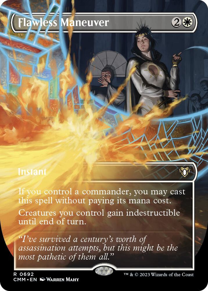 Flawless Maneuver (Borderless) (692) [Commander Masters] [Borderless]