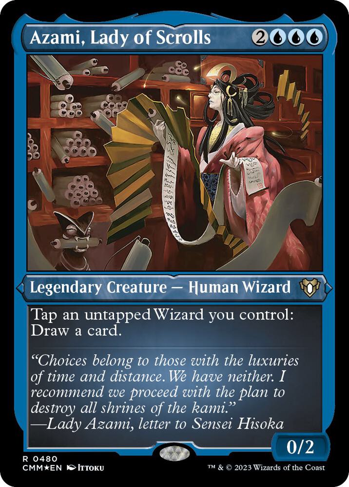 Azami, Lady of Scrolls (Foil Etched) (480) [Commander Masters]