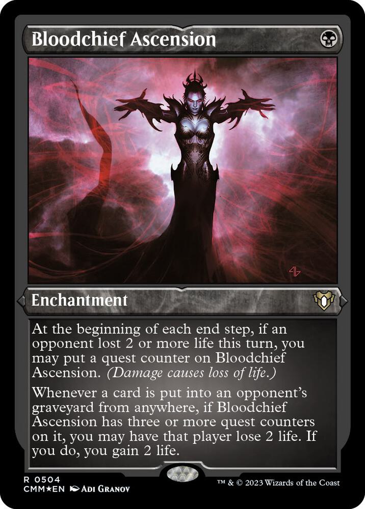 Bloodchief Ascension (Foil Etched) (504) [Commander Masters]