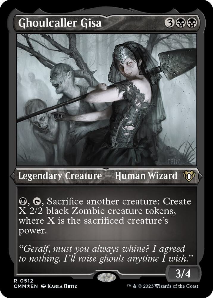 Ghoulcaller Gisa (Foil Etched) (512) [Commander Masters]