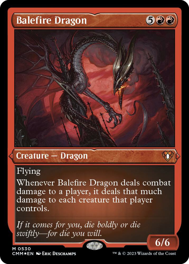 Balefire Dragon (Foil Etched) (530) [Commander Masters]