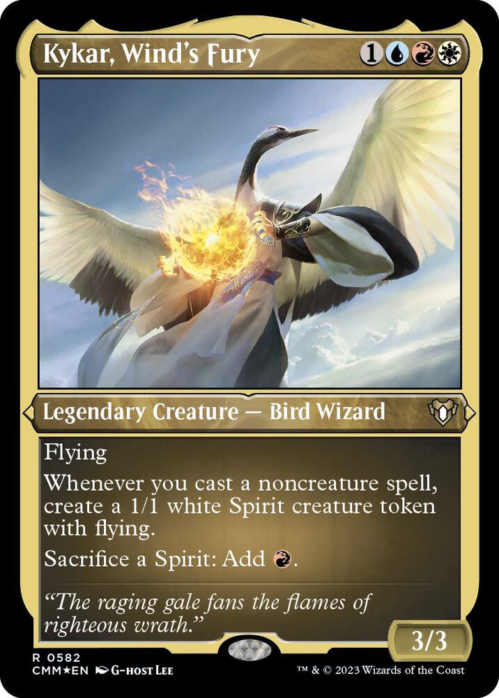 Kykar, Wind's Fury (Foil Etched) (582) [Commander Masters]