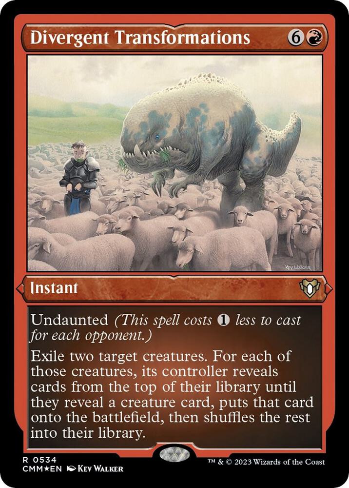 Divergent Transformations (Foil Etched) (534) [Commander Masters]