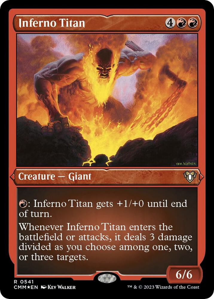 Inferno Titan (Foil Etched) (541) [Commander Masters]