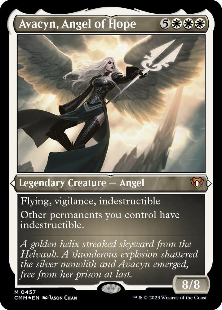 Avacyn, Angel of Hope (Foil Etched) (457) [Commander Masters]