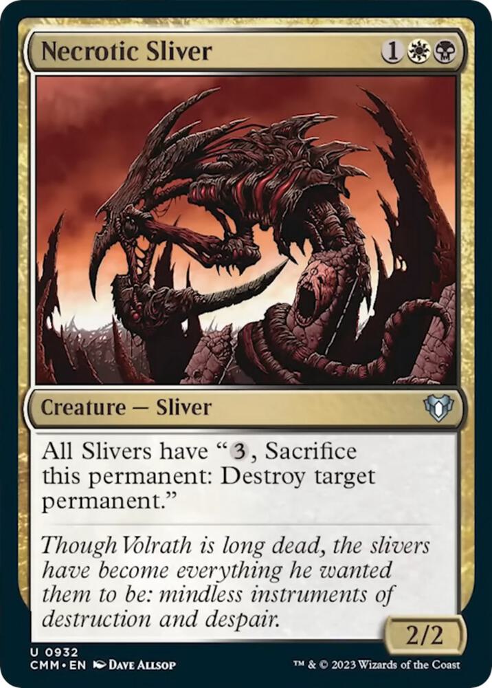 Necrotic Sliver (932) [Commander Masters]