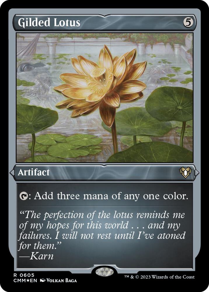 Gilded Lotus (Foil Etched) (605) [Commander Masters]