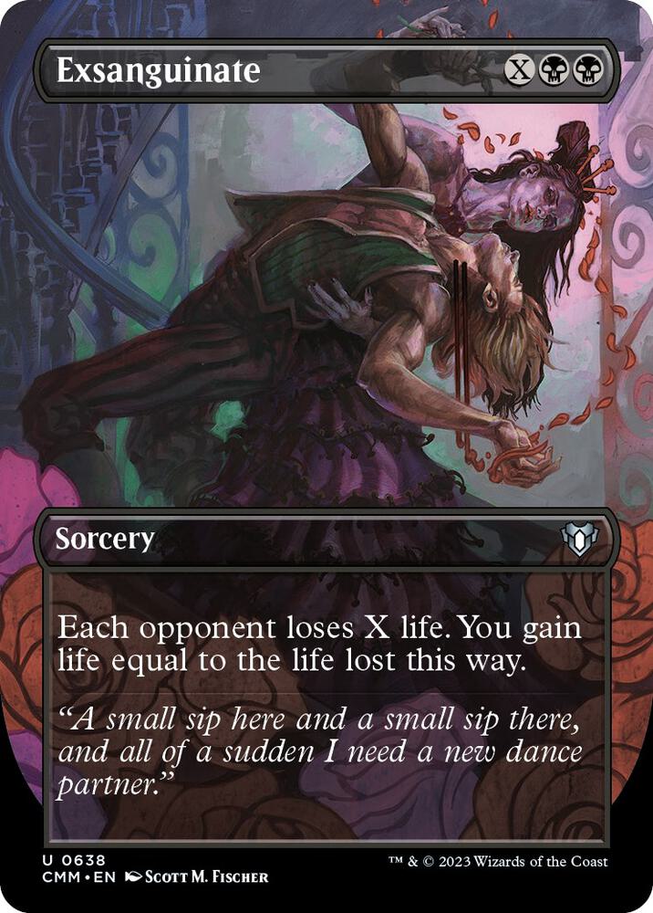 Exsanguinate (Borderless) (638) [Commander Masters] [Borderless]