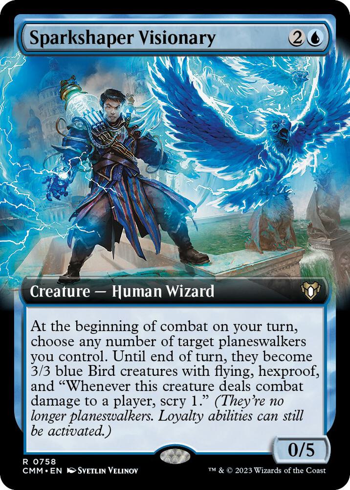 Sparkshaper Visionary (Extended Art) (758) [Commander Masters] [Extended Art]