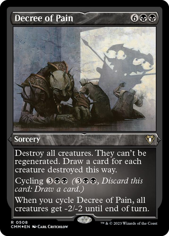 Decree of Pain (Foil Etched) (508) [Commander Masters]