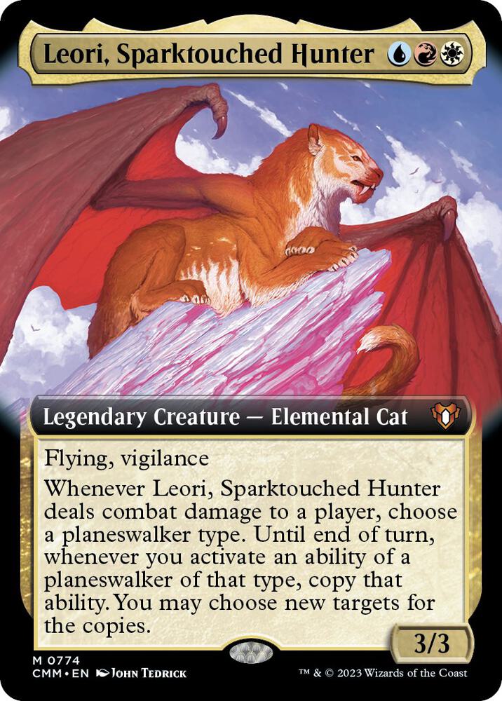 Leori, Sparktouched Hunter (Extended Art) (774) [Commander Masters] [Extended Art]