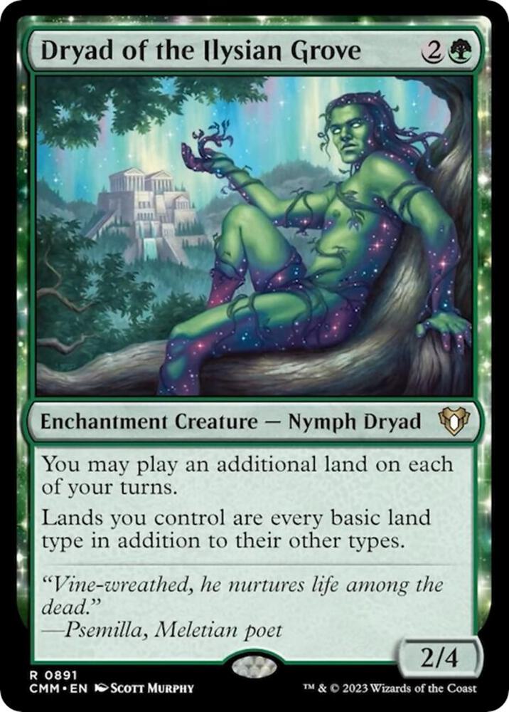 Dryad of the Ilysian Grove (891) [Commander Masters]