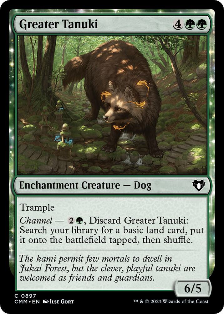 Greater Tanuki (897) [Commander Masters]