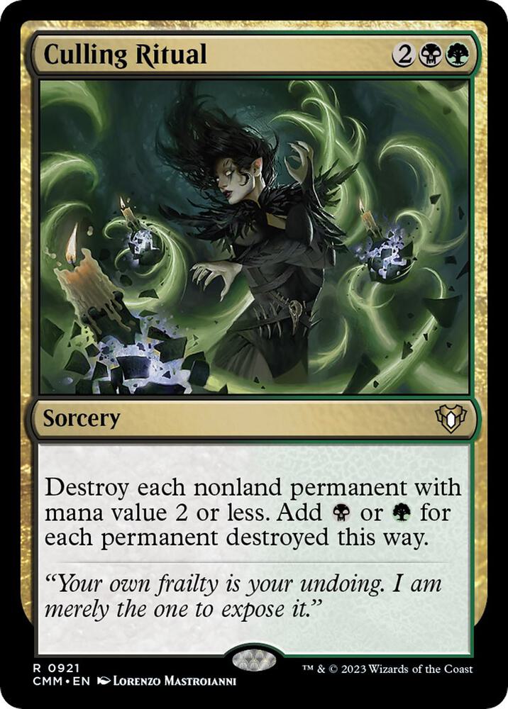 Culling Ritual (921) [Commander Masters]