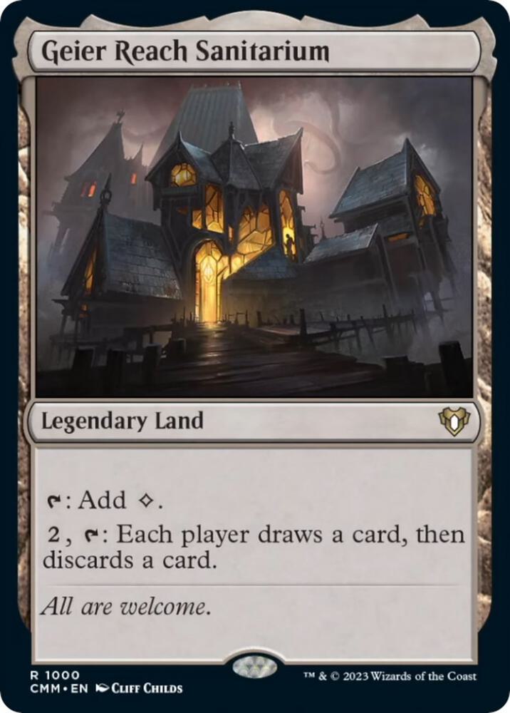 Geier Reach Sanitarium (1000) [Commander Masters]