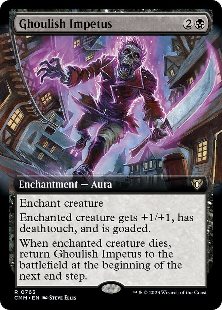 Ghoulish Impetus (Extended Art) (763) [Commander Masters] [Extended Art]