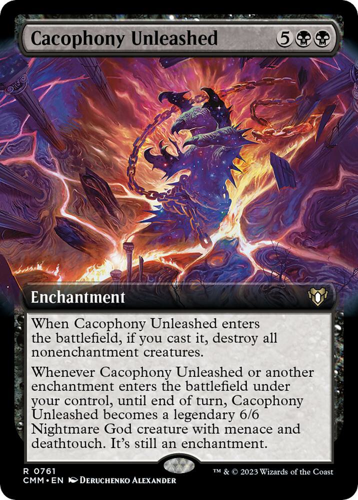 Cacophony Unleashed (Extended Art) (761) [Commander Masters] [Extended Art]