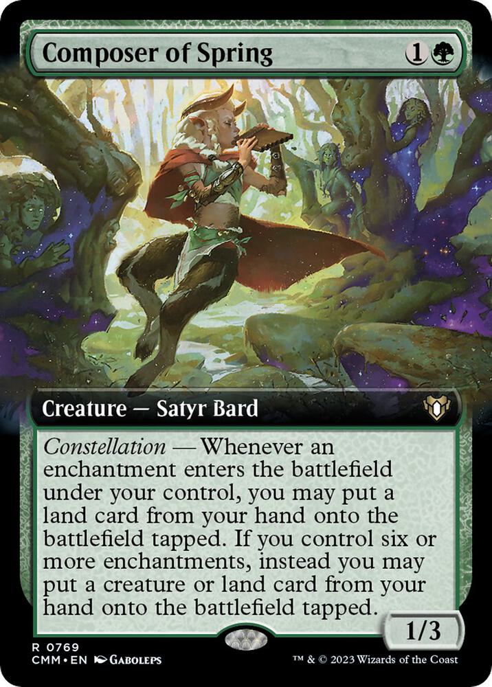 Composer of Spring (Extended Art) (769) [Commander Masters] [Extended Art]
