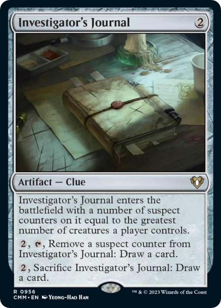 Investigator's Journal (956) [Commander Masters]