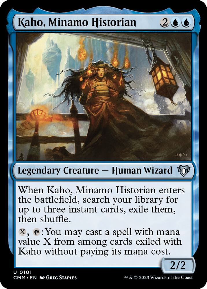 Kaho, Minamo Historian (101) [Commander Masters]