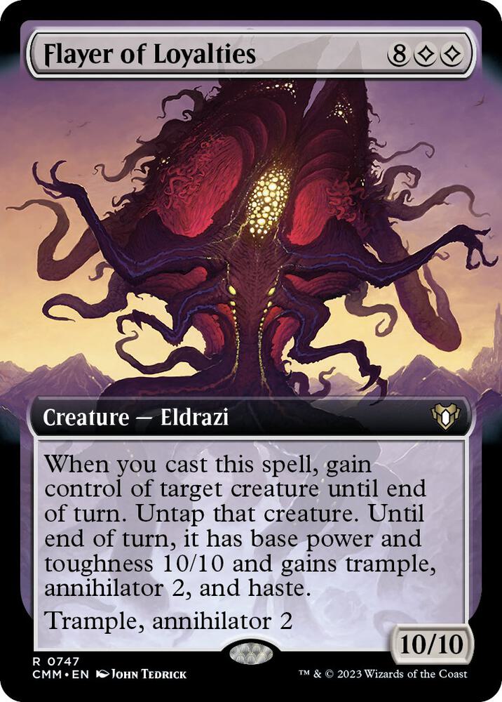 Flayer of Loyalties (Extended Art) (747) [Commander Masters] [Extended Art]
