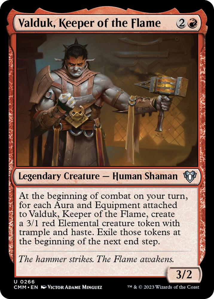 Valduk, Keeper of the Flame (266) [Commander Masters]