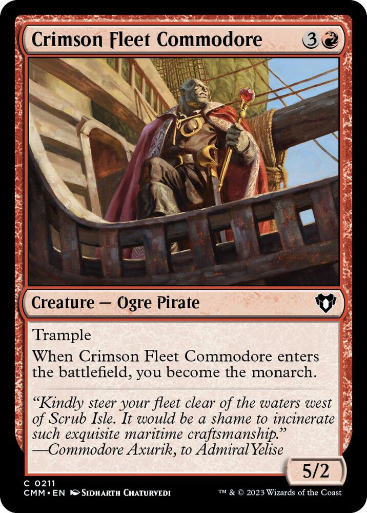 Crimson Fleet Commodore (211) [Commander Masters]