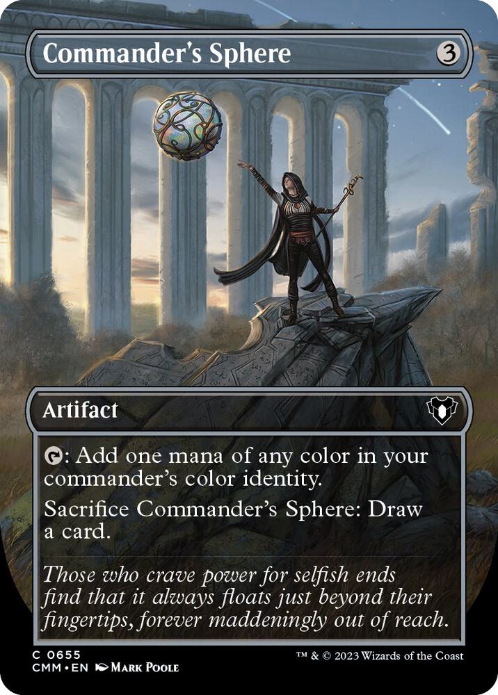 Commander's Sphere (Borderless) (655) [Commander Masters] [Borderless]