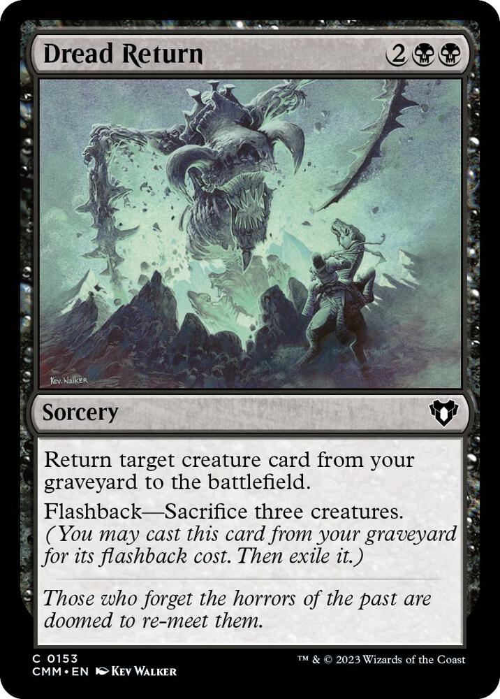 Dread Return (153) [Commander Masters]
