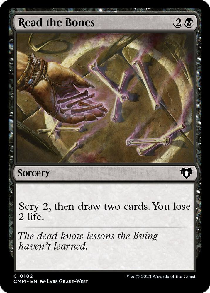 Read the Bones (182) [Commander Masters]