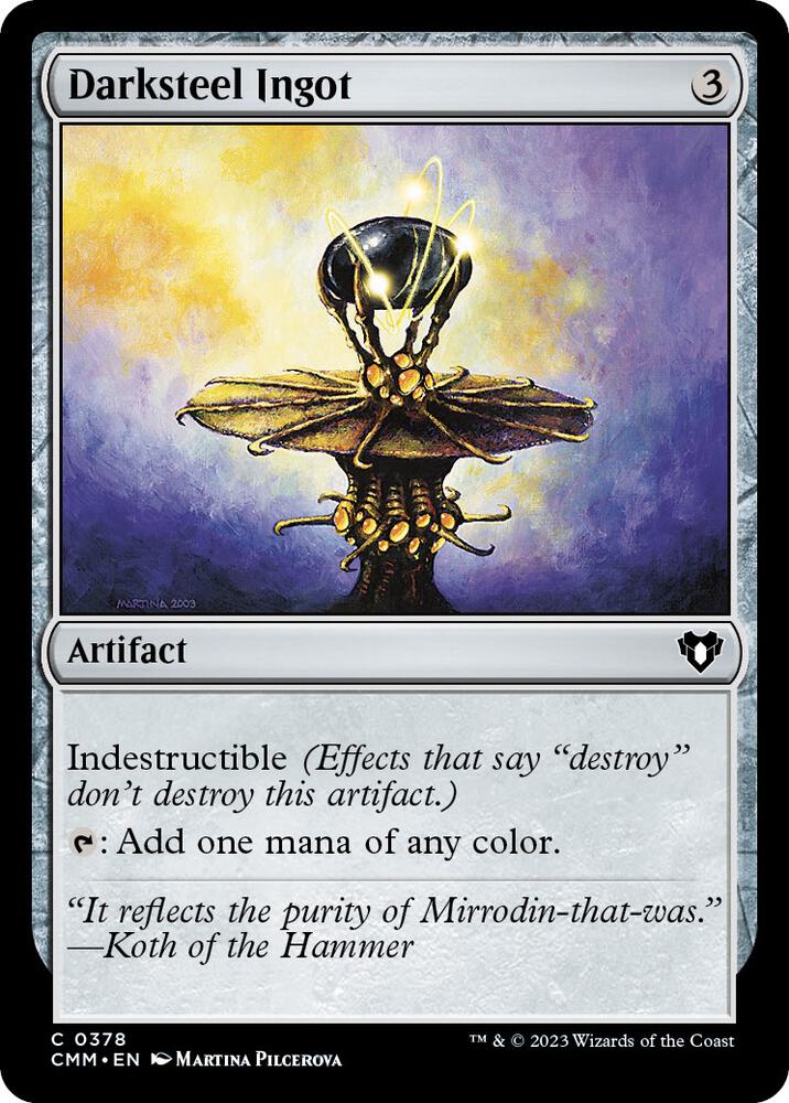 Darksteel Ingot (378) [Commander Masters]