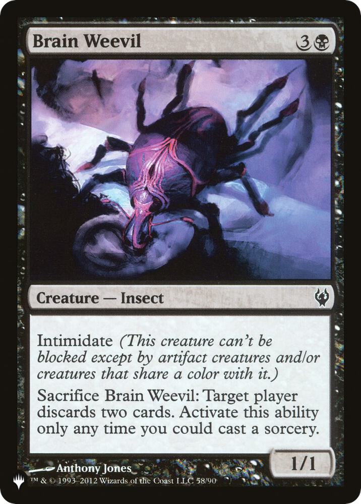 Brain Weevil (58/90) [The List]
