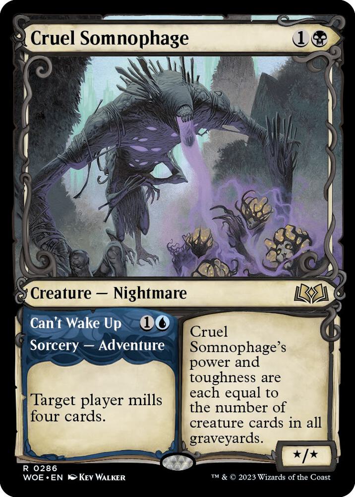 Cruel Somnophage (Showcase) (286) [Wilds of Eldraine] [Showcase]