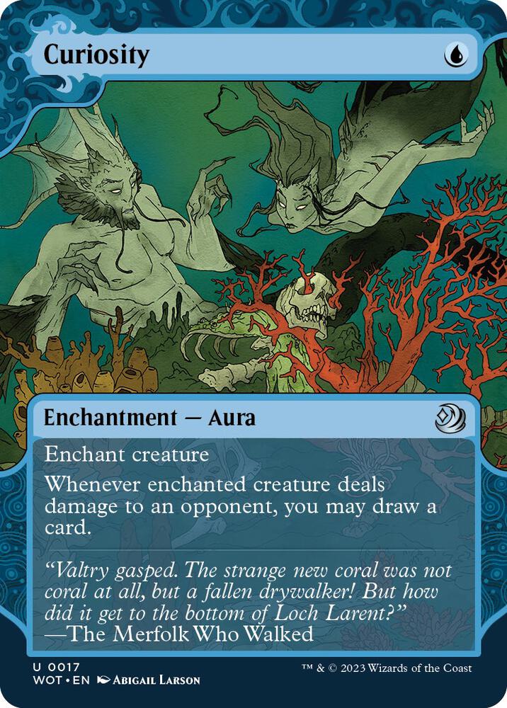 Curiosity (17) [Wilds of Eldraine: Enchanting Tales] [Showcase, Borderless]