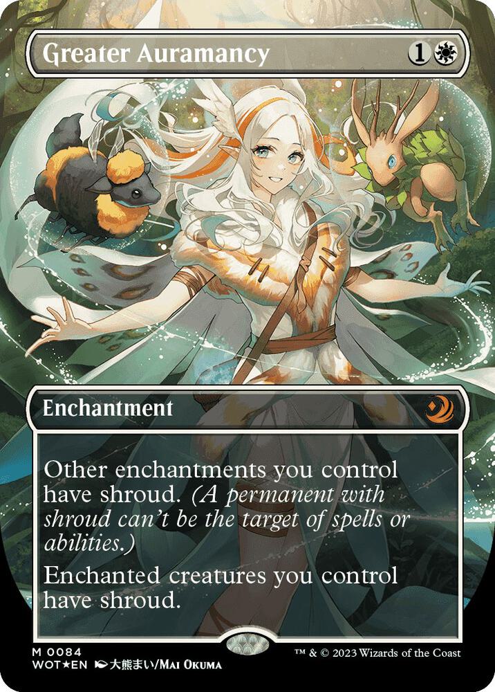 Greater Auramancy (Anime Borderless) (Confetti Foil) (84) [Wilds of Eldraine: Enchanting Tales] [Borderless]